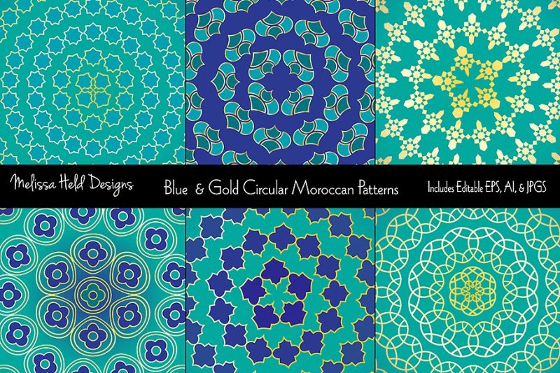 blue-and-gold-moroccan-circular-patterns