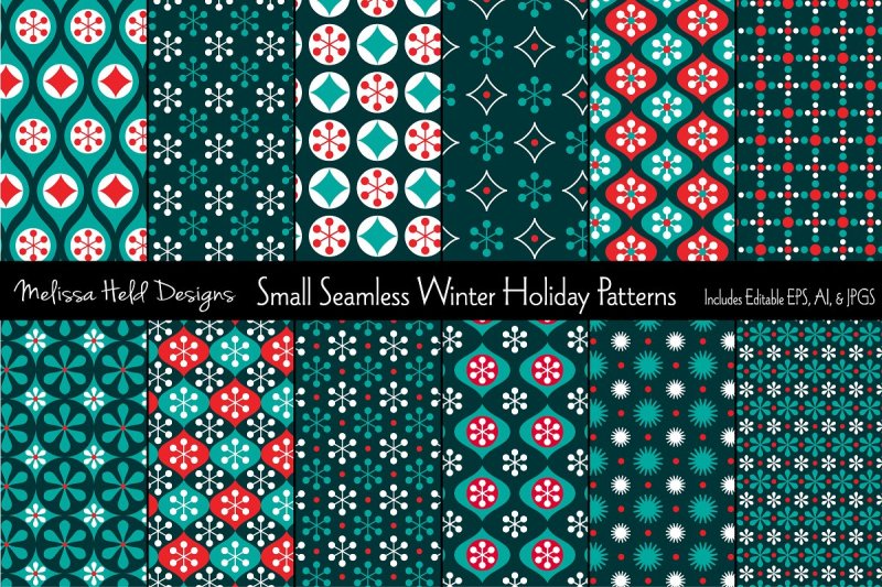 small-seamless-holiday-patterns