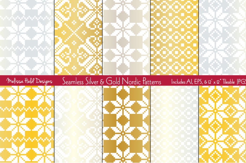 seamless-silver-amp-gold-nordic-patterns