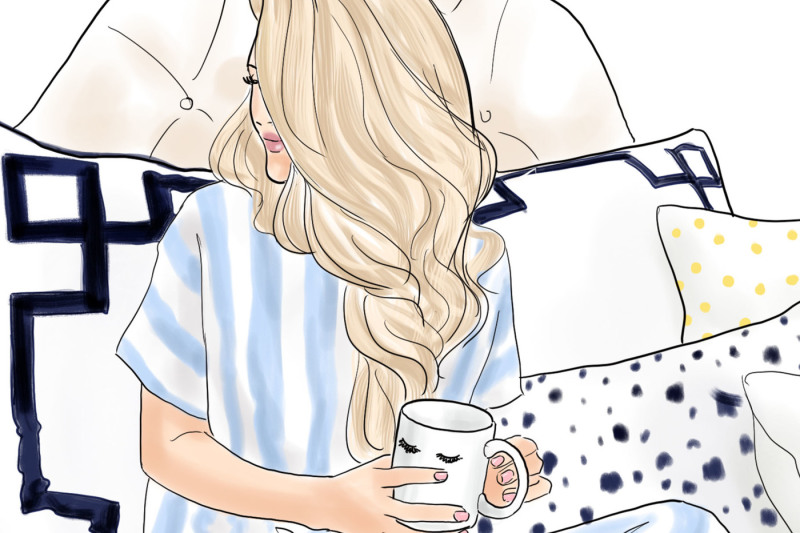 watercolor-fashion-illustration-sunday-morning-blonde