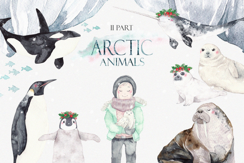 arctic-animals-watercolor-set-part-2