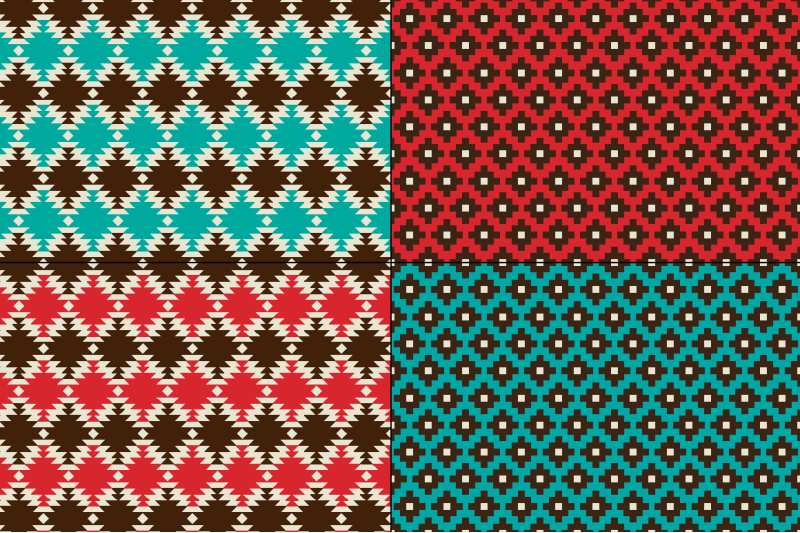 native-american-seamless-patterns