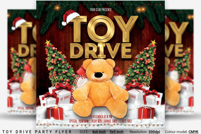 toy-drive-party-flyer