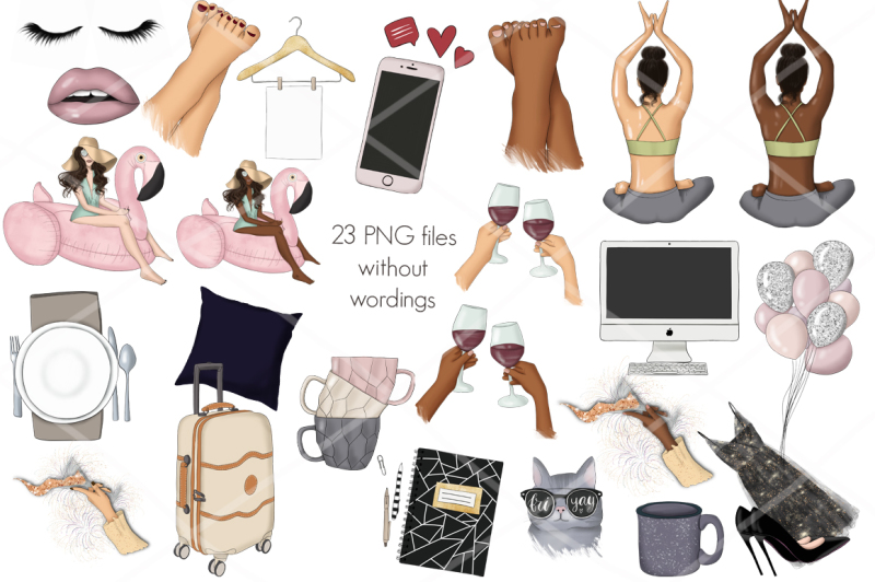 planner-stickers-clipart-collection