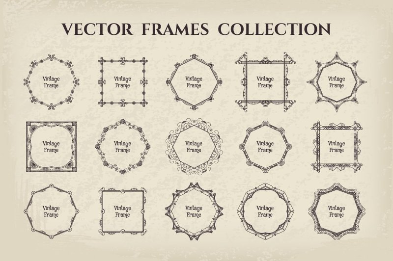 17-vintage-frames-set