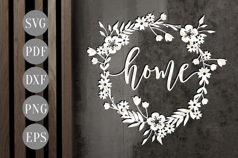 home-wreath-svg-papercut-template-flowers-cutting-file-dxf-pdf