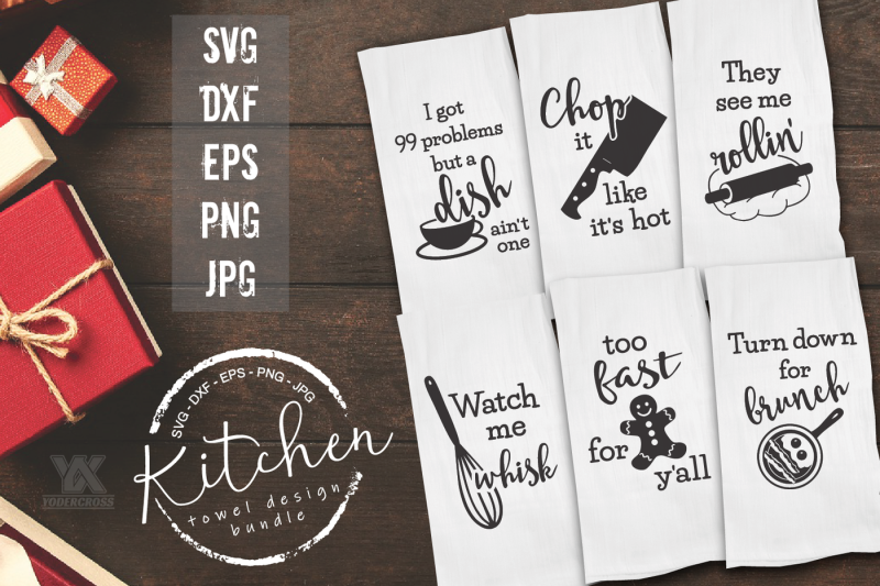 Download Kitchen Towel SVG Bundle By YODERCROSS | TheHungryJPEG.com