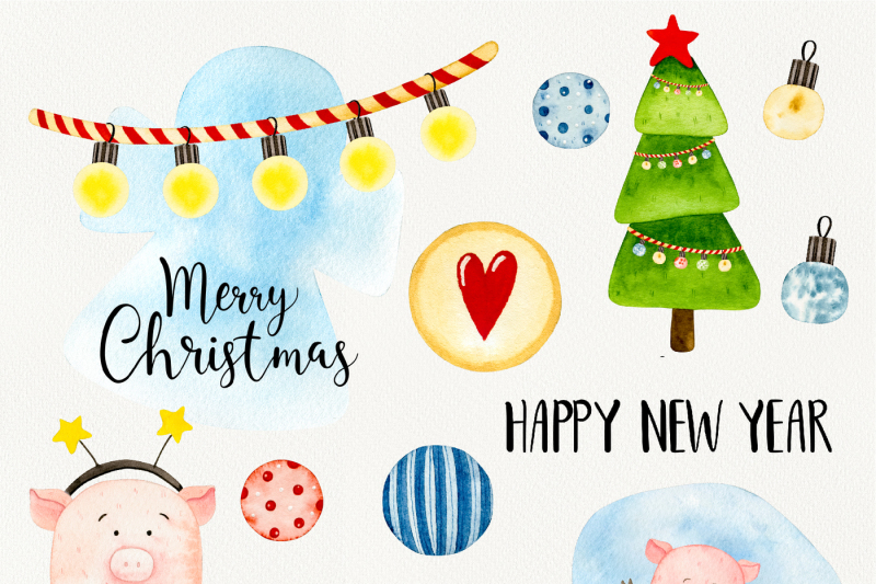 watercolor-christmas-pigs-clipart