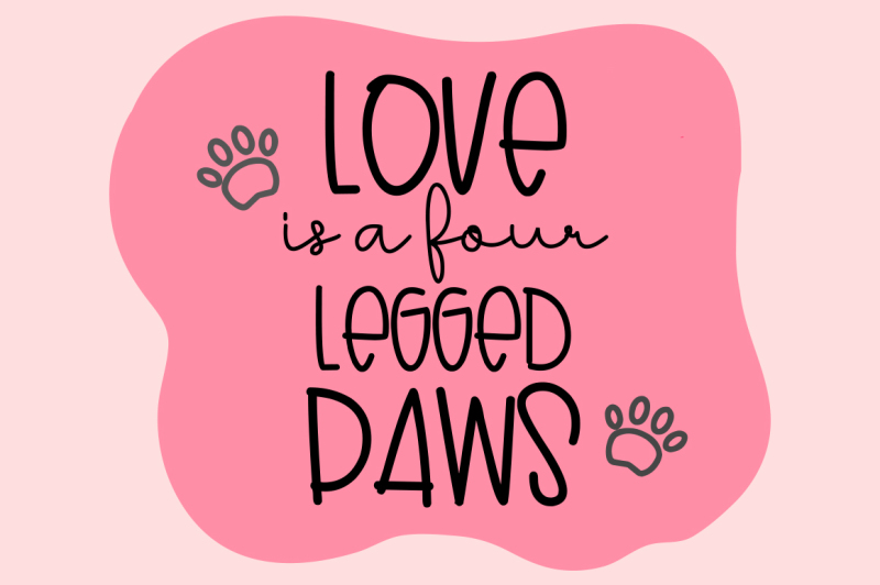 lovely-puppy-font-duo-pattern