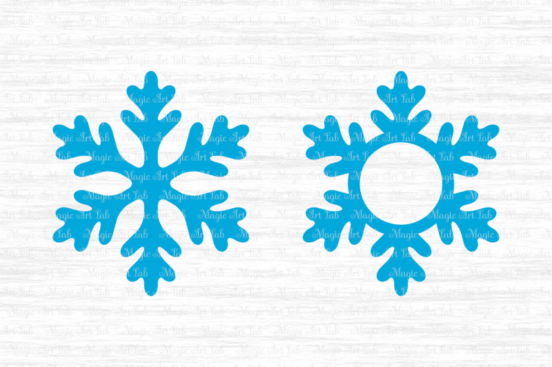 Download Snowflake svg, Snowflake monogram svg, Snowflake clipart By MagicArtLab | TheHungryJPEG.com