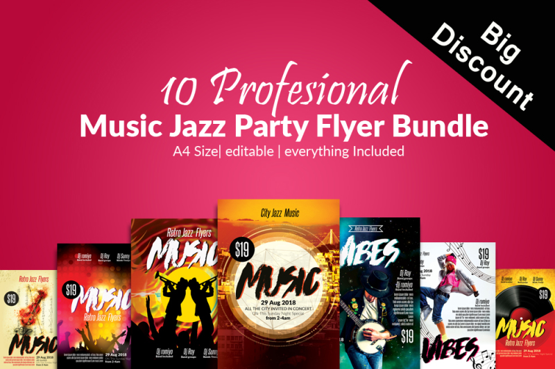 10-music-night-flyers-bundle