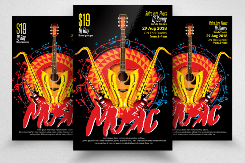 10-music-night-flyers-bundle