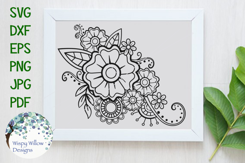 Free Free 217 Half Flower Mandala Svg SVG PNG EPS DXF File