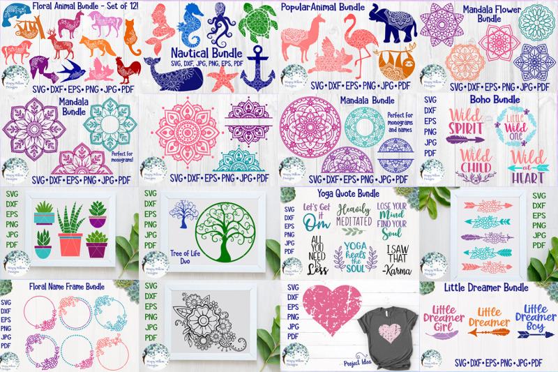 Download The Incredible Bundle Mandala Svg Cut Files By Wispy Willow Designs Thehungryjpeg Com