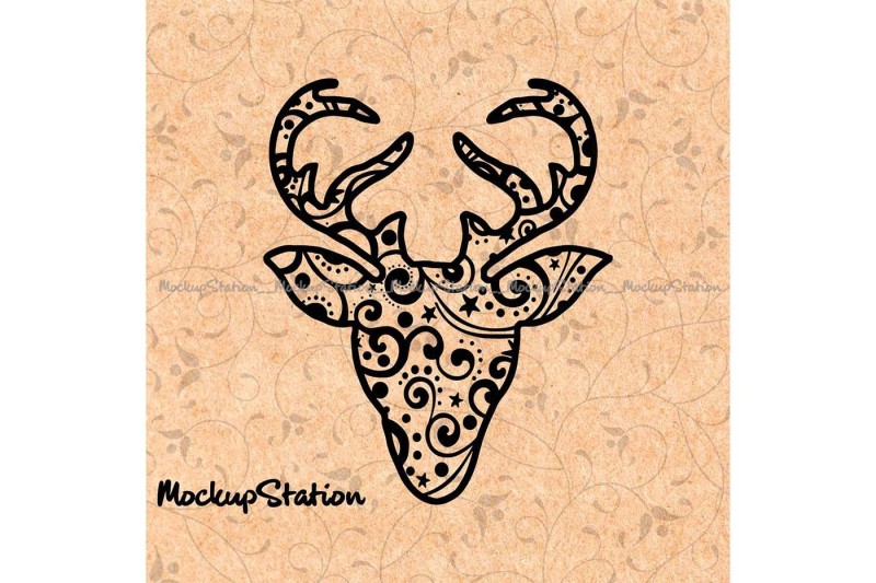 reindeer-head-mandala-svg-boho-winter-deer-head-decor-png