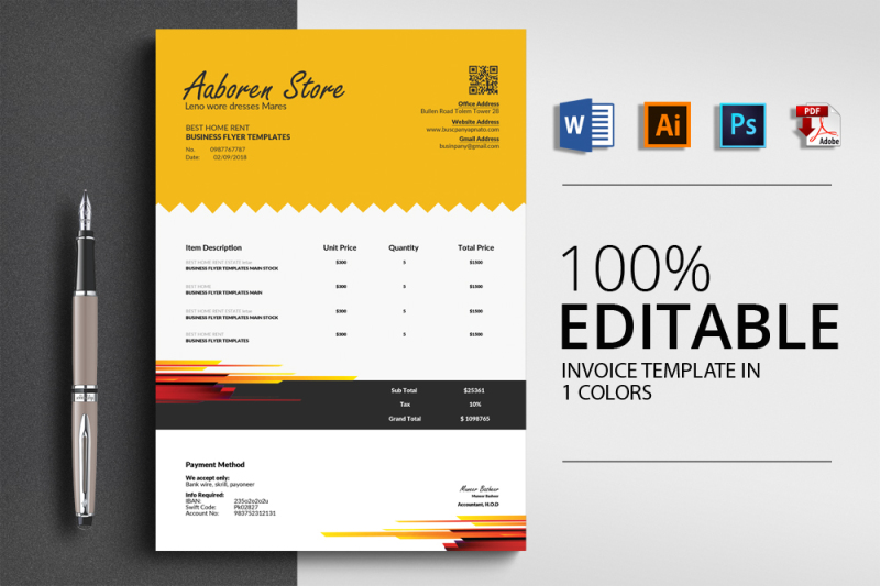 4-format-invoice-template