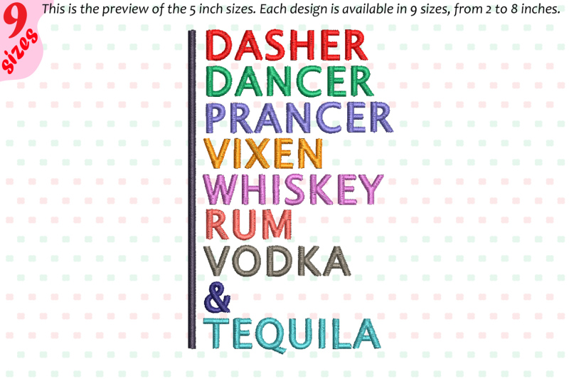 embroidery-dasher-dancer-prancer-vixen-tequila-rum-vodka-whiskey-242b