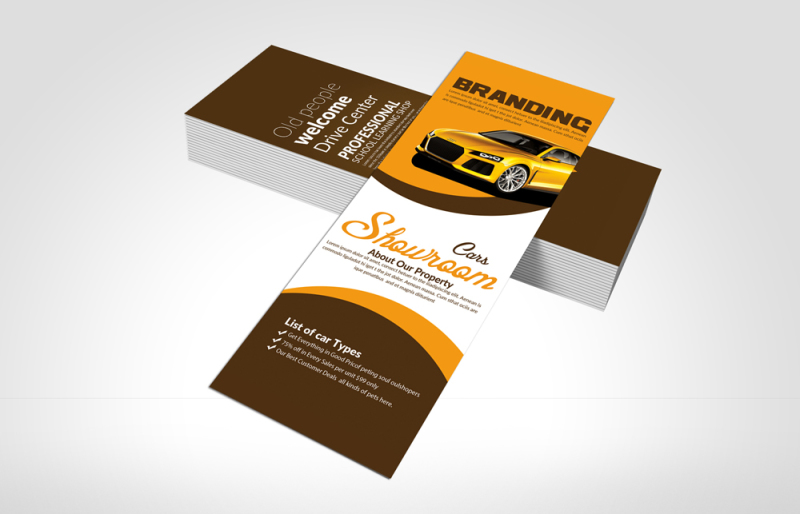 car-showroom-business-rack-card