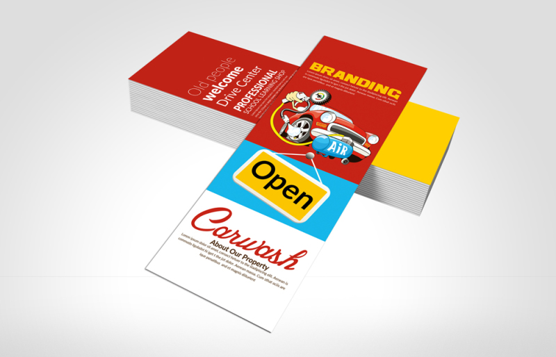 car-wash-rack-card-template