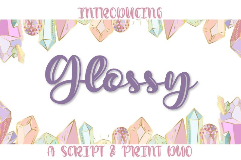 glossy-a-script-and-print-hand-lettered-duo