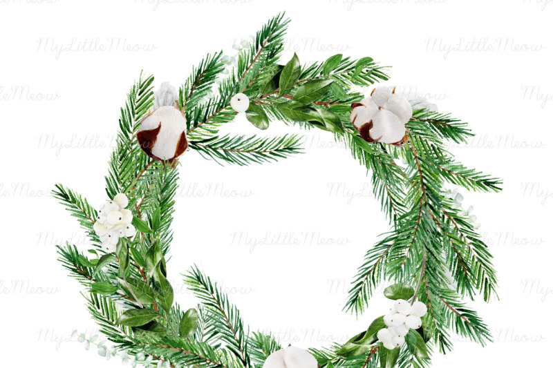 watercolor-christmas-wreath