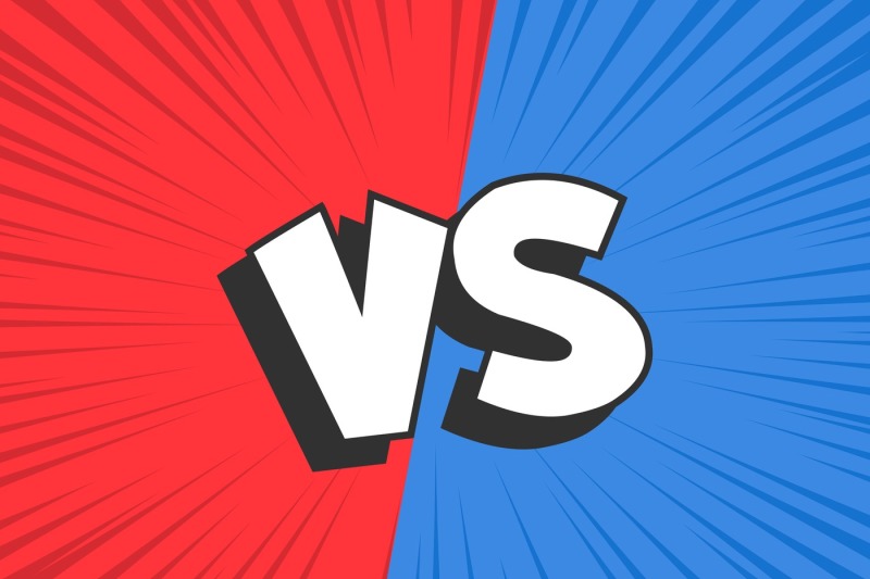 versus-compare-red-vs-blue-battle-conflict-frame-confrontation-clash