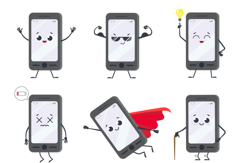 cartoon-smartphone-character-mobile-phone-mascot-with-hands-legs-and