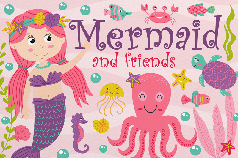mermaid-and-friends-set