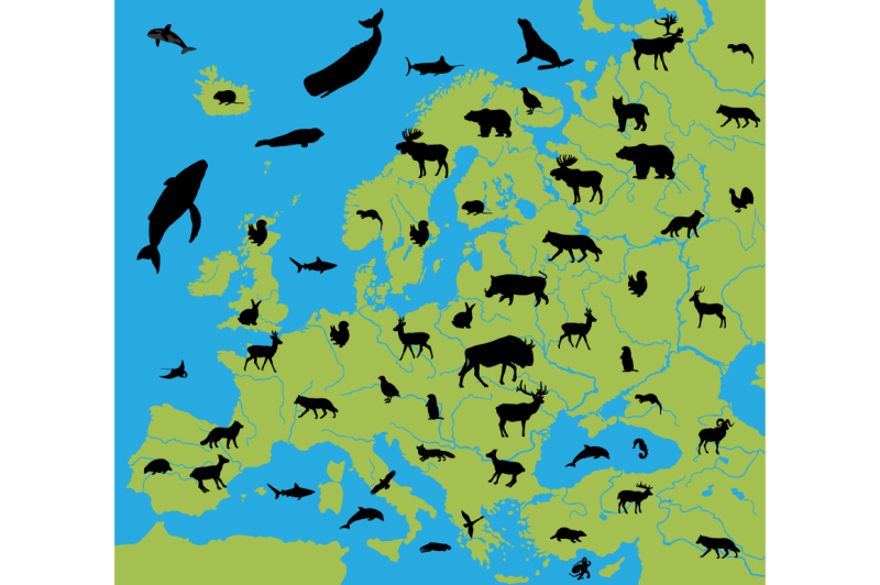 animals-on-the-map-of-europe