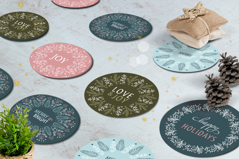 christmas-gift-round-stickers