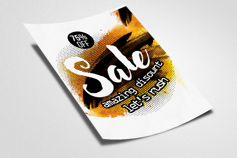 typography-flyer-template