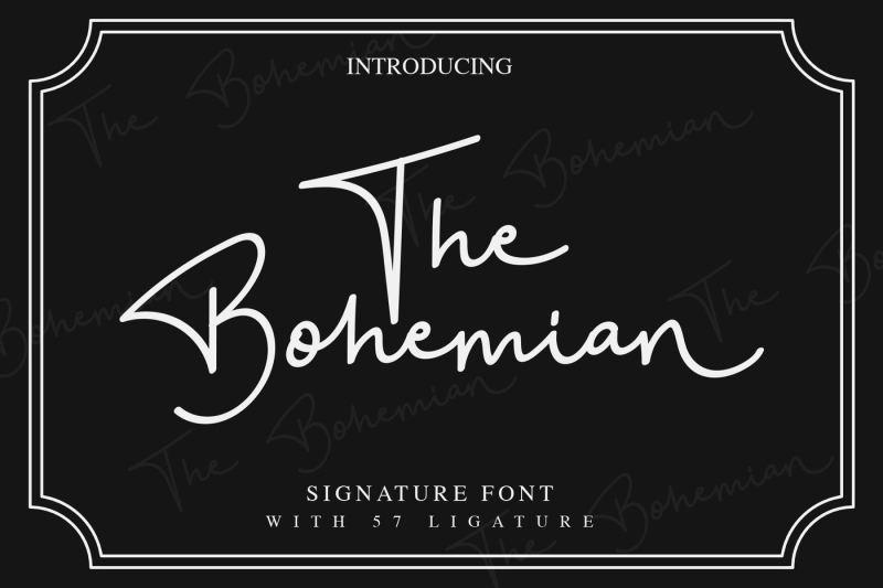 the-bohemian-a-signature-font