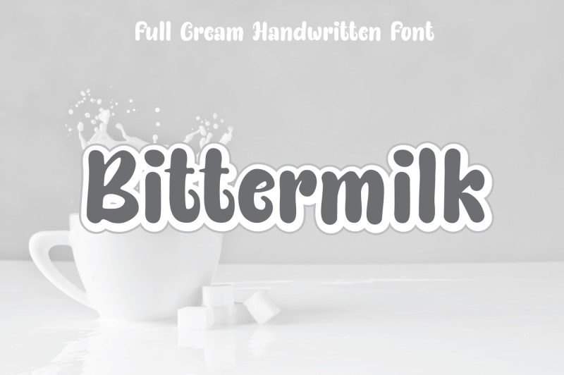 bittermilk-seamless-bold-handwriting