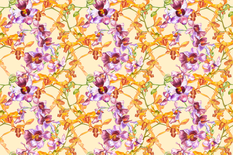 orchids-branch-in-botanical-style