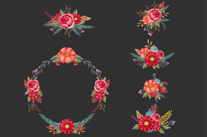 floral-clipart-wreath-patterns
