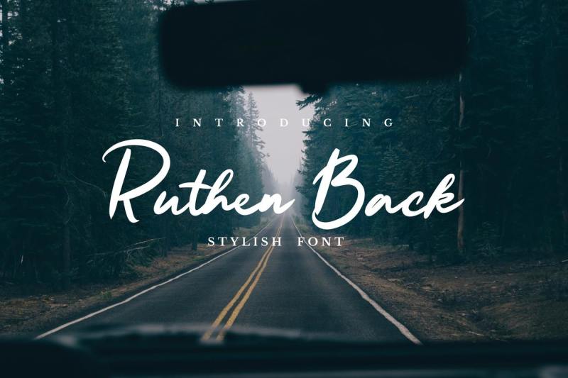 ruthen-back-stylish-font