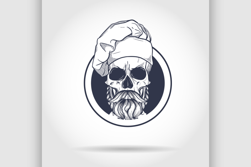 hand-drawn-sketch-skull-withbig-cooks-knife