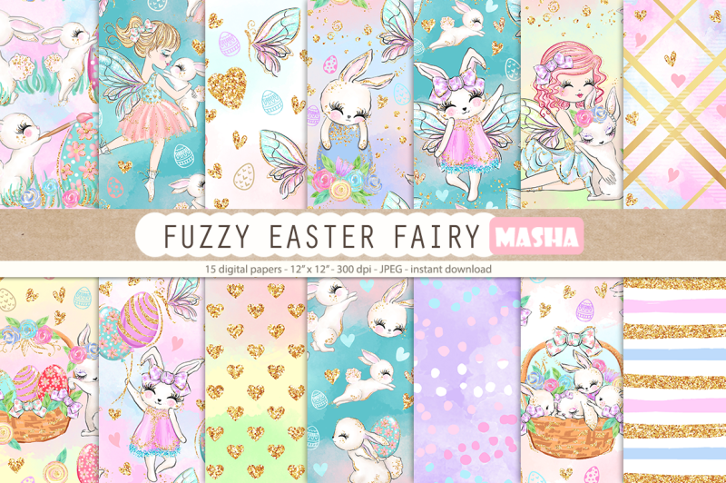 fuzzy-easter-fairy-digital-papers