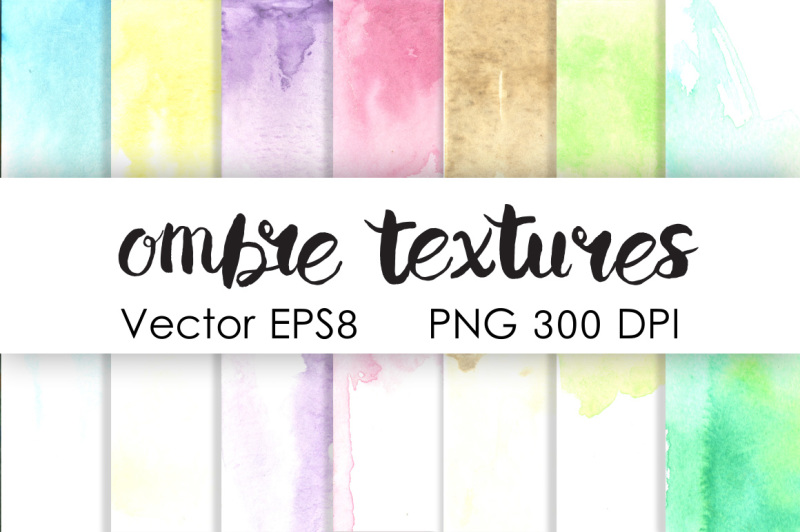 ombre-watercolor-pastel-textures-set