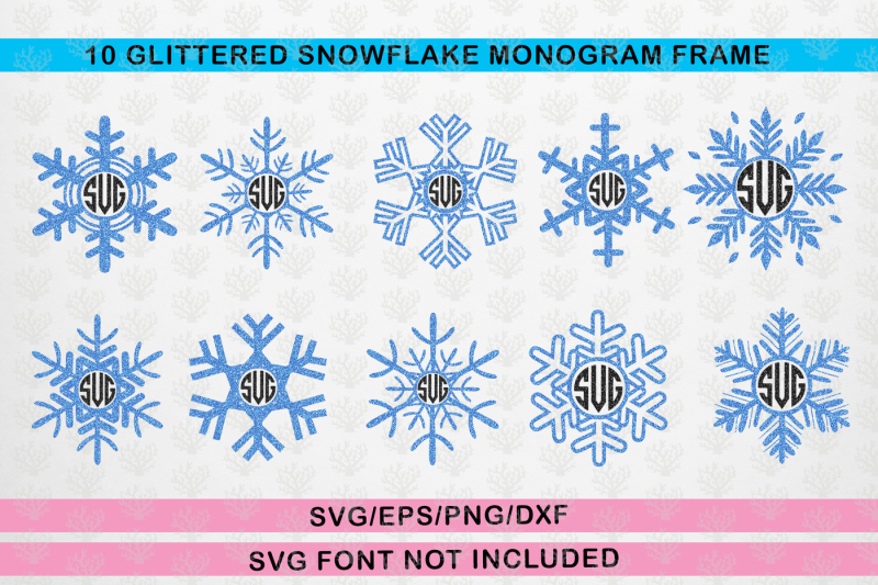 snowfall-svg-monogram-frame-bundle