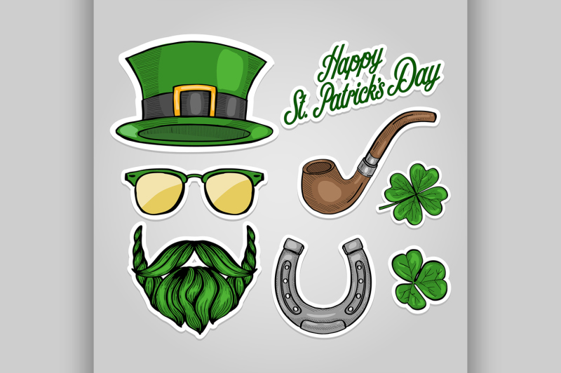 stickers-set-for-saint-patricks-day