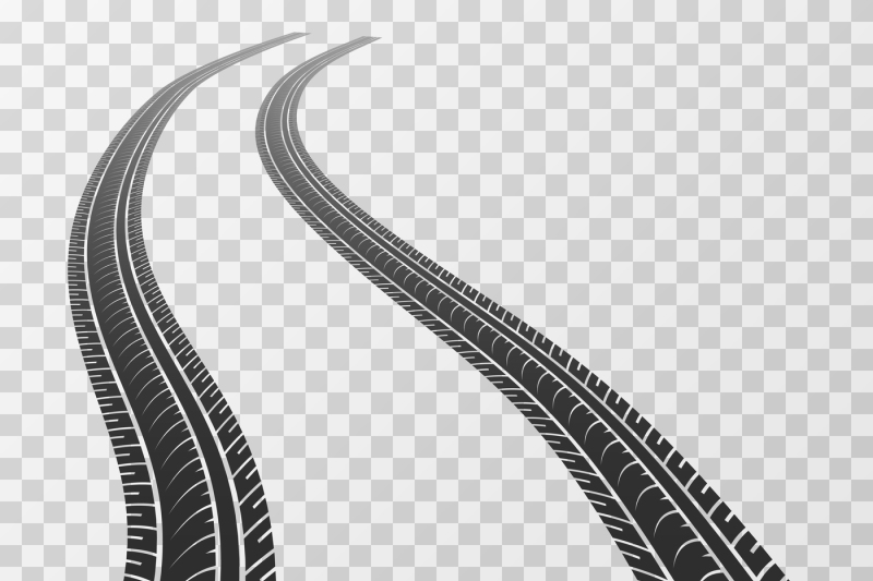 curved-tire-tracks-stretching-to-the-horizon-tread-marks-isolated-on