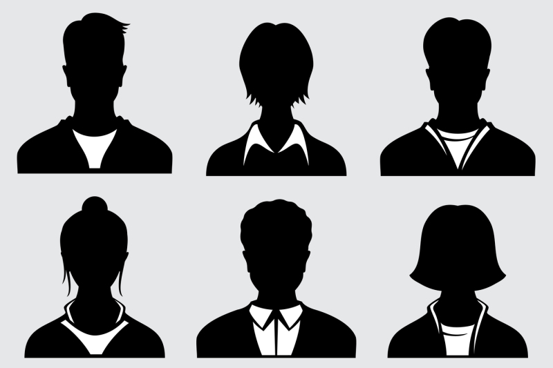 woman-and-man-head-silhouettes-anonymous-person-vector-icons