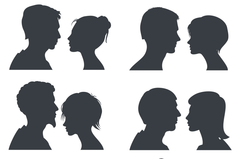 couple-faces-young-boy-and-girl-head-vector-silhouettes-isolated-on-w