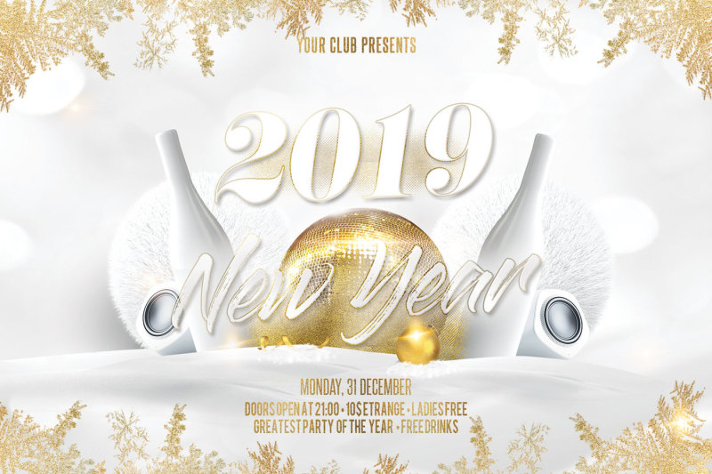 new-year-christmas-party-flyer