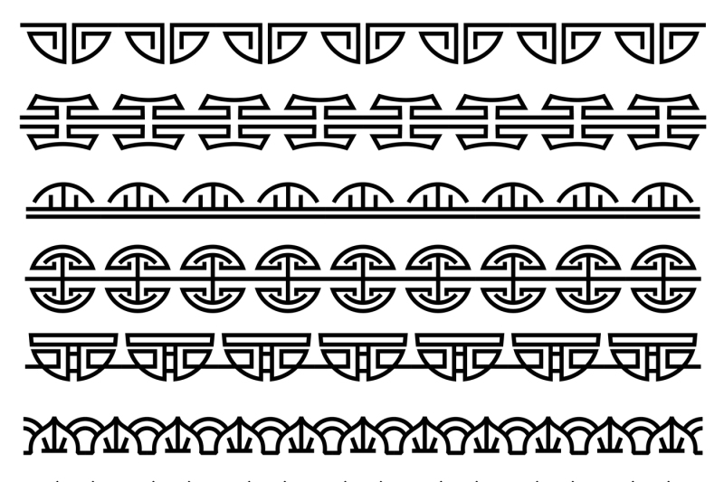 chinese-decoration-traditional-antique-korean-pattern-vector-asian-s