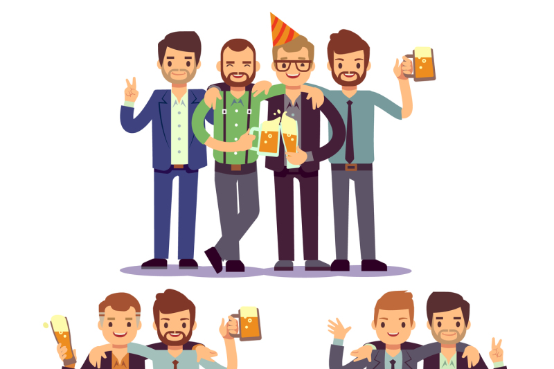 happy-friends-business-people-at-party-vector-friendly-concept