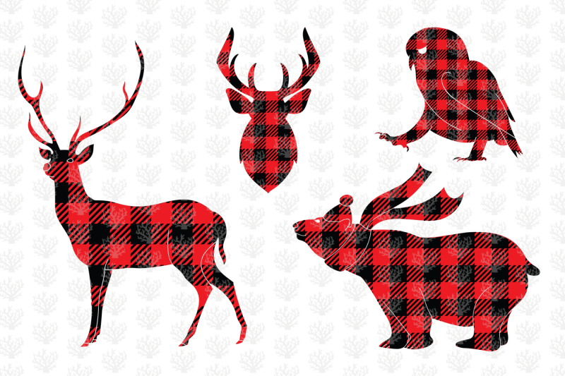 buffalo-plaid-svg-bundle-christmas-animal-and-birds-svg