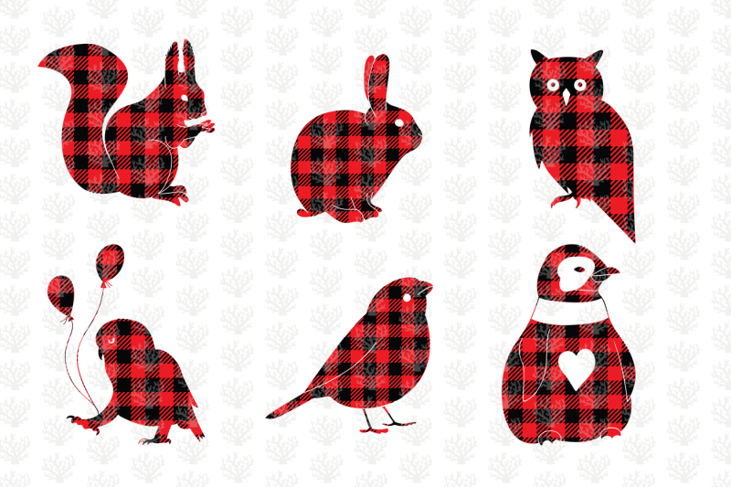 buffalo-plaid-svg-bundle-christmas-animal-and-birds-svg