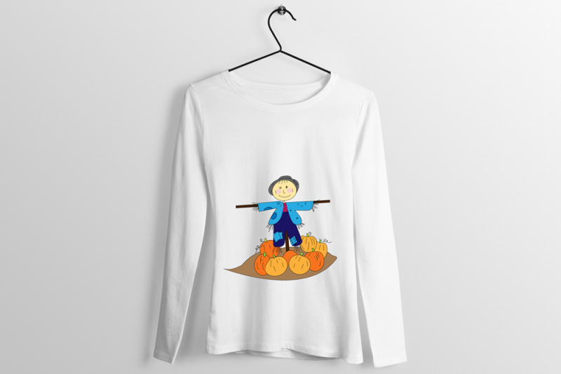 scarecrow-t-shirt-design-illustration